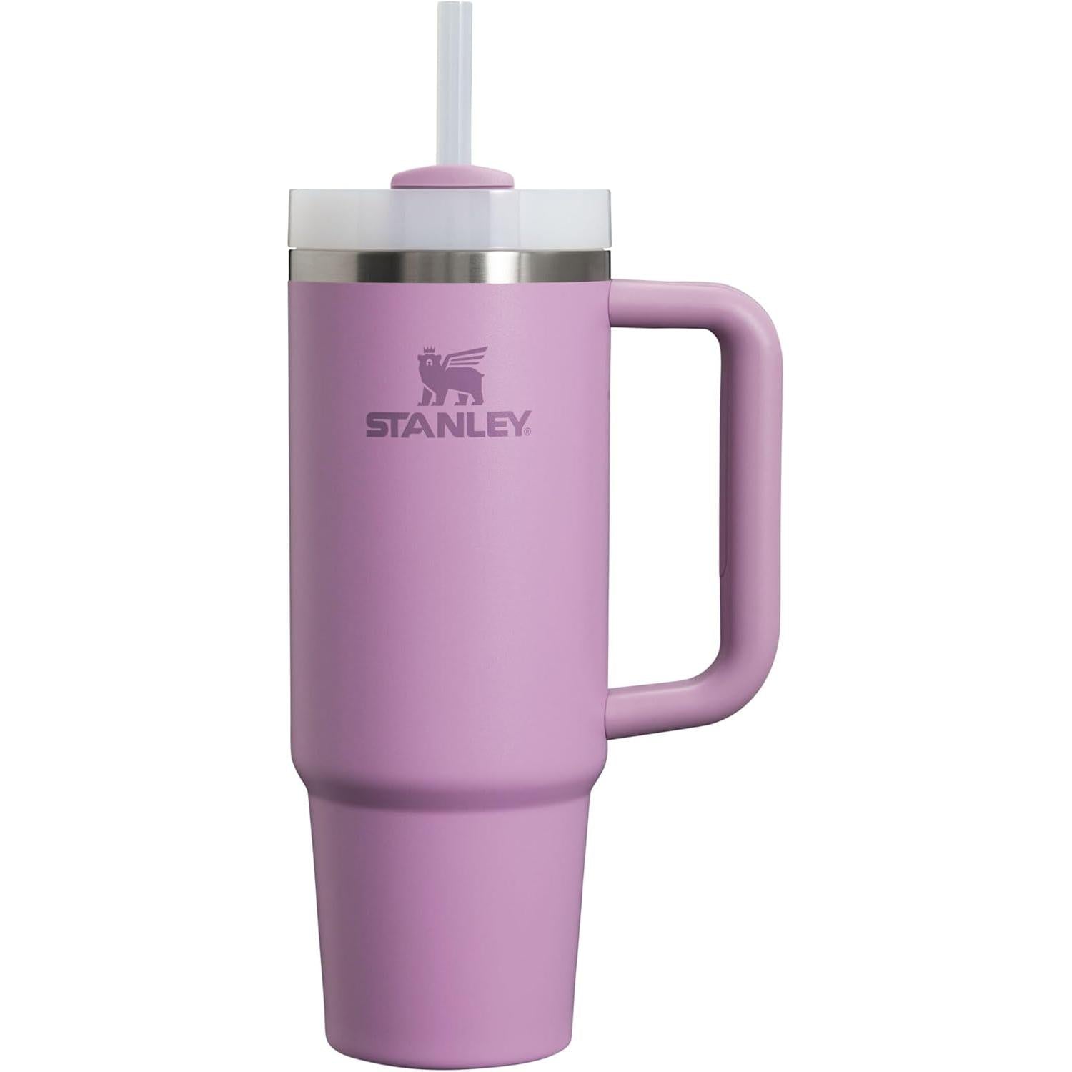 Quencher H2.0 Tumbler with Handle and Straw 30 Oz | Flowstate 3-Position Lid | Cup Holder Compatible for Travel | Insulated Stainless Steel Cup | Bpa-Free | Exclusive Blue Cactus